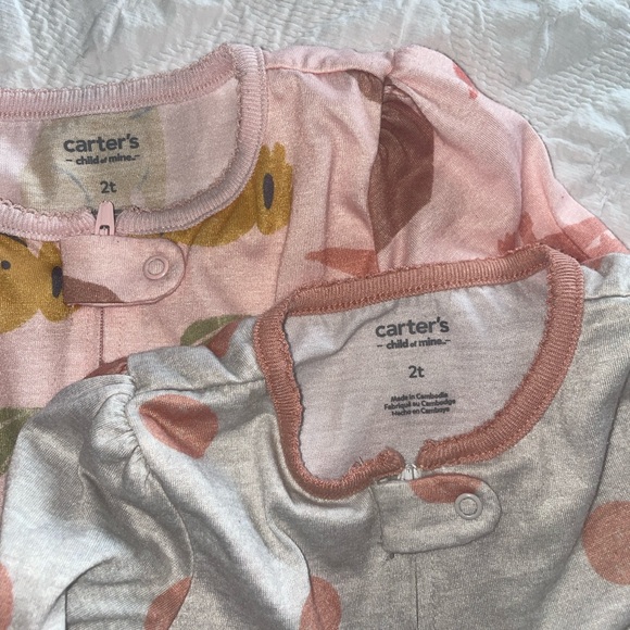 Two pairs carters toddler sleepers. - Picture 2 of 4